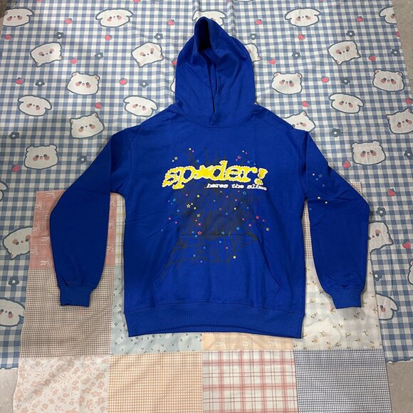 Sp5der Blue Hoodie - Picture 1 of 4
